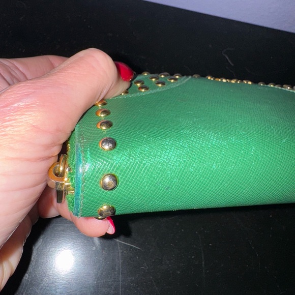 Prada Green wallet. Used - Picture 7 of 10